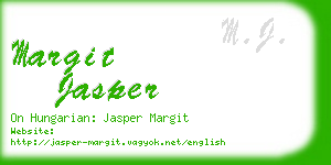 margit jasper business card